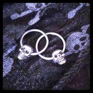 Silver skull rings
